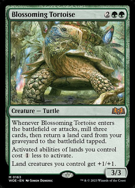 Blossoming Tortoise (WOE) (Foil) (#163)
