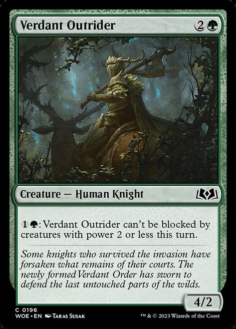 Verdant Outrider (WOE) (Foil) (#196)