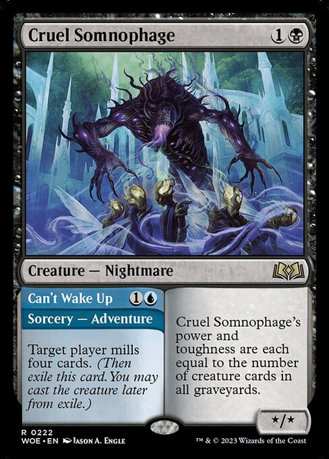 Cruel Somnophage // Can't Wake Up (WOE) (Foil) (#222)