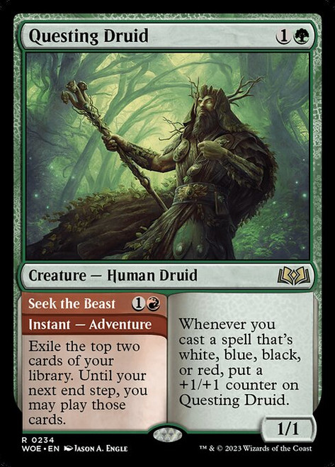Questing Druid // Seek the Beast (WOE) (#234)