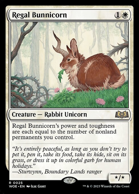 Regal Bunnicorn (WOE) (Foil) (#25)