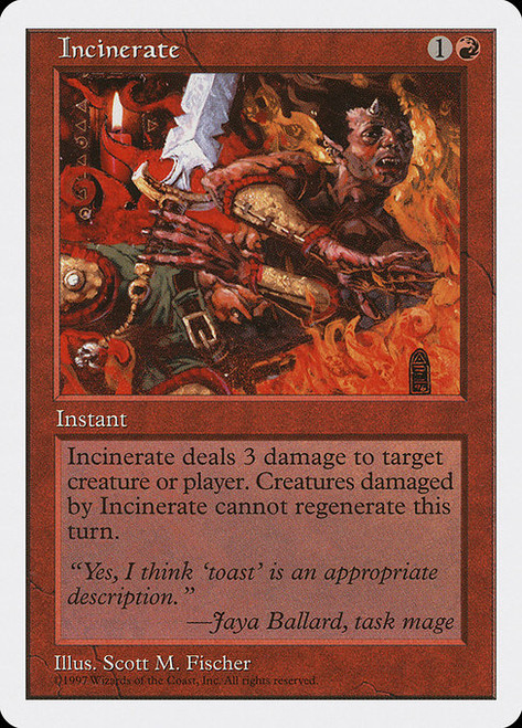 Incinerate (5ED) (#242)