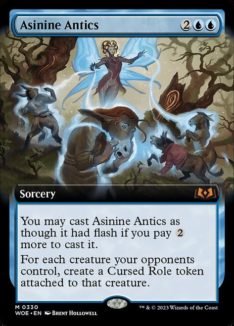 Asinine Antics (WOE) (Foil) (Extended Art) (#330)