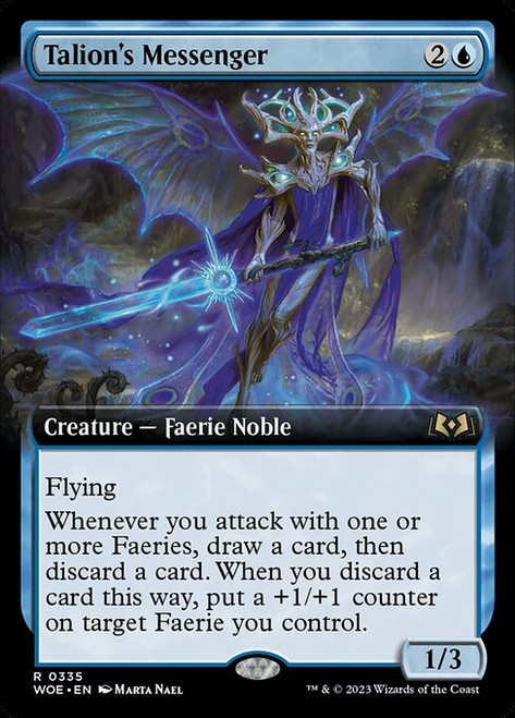 Talion's Messenger (WOE) (Foil) (Extended Art) (#335)