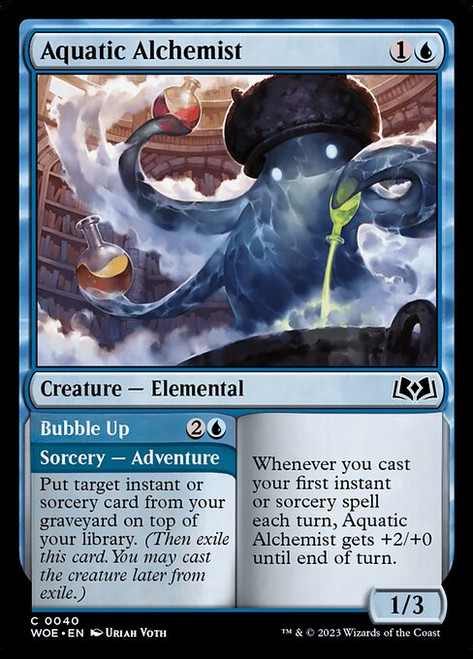 Aquatic Alchemist // Bubble Up (WOE) (Foil) (#40)