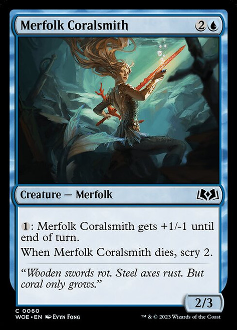 Merfolk Coralsmith (WOE) (Foil) (#60)