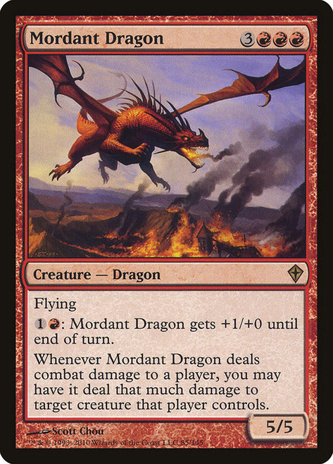 Mordant Dragon (WWK) (Foil) (#85)