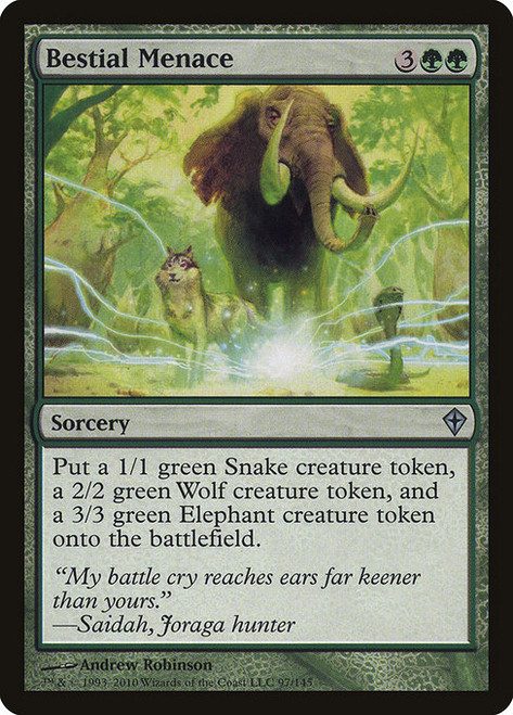 Bestial Menace (WWK) (Foil) (#97)