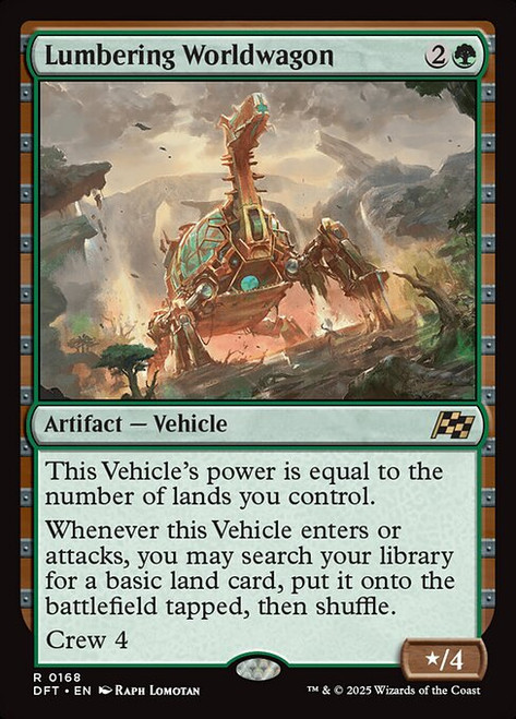 Lumbering Worldwagon (DFT) (Foil) (#168)