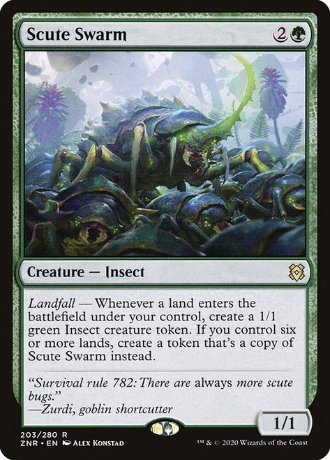 Scute Swarm (ZNR) (Foil) (#203)