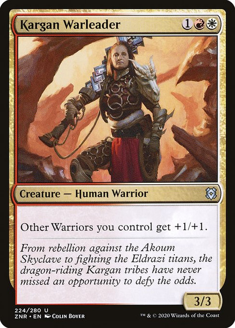 Kargan Warleader (ZNR) (Foil) (#224)