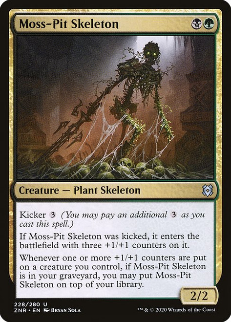 Moss-Pit Skeleton (ZNR) (Foil) (#228)