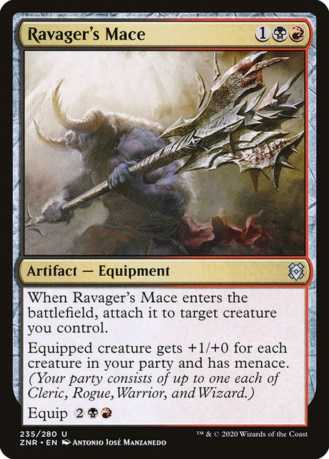 Ravager's Mace (ZNR) (Foil) (#235)