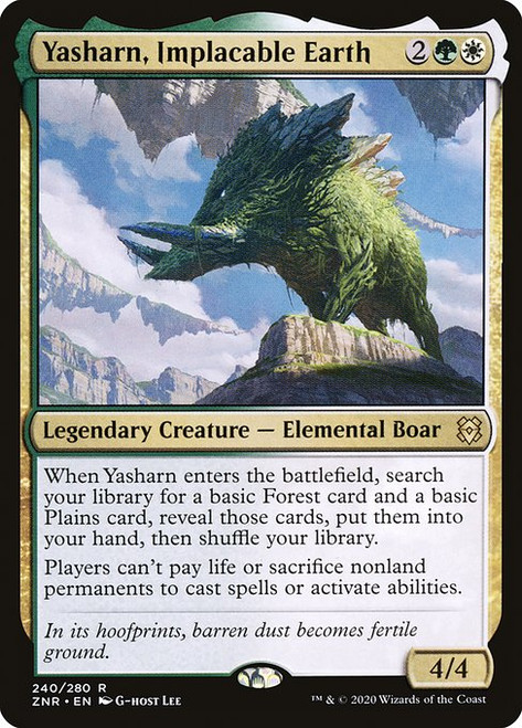 Yasharn, Implacable Earth (ZNR) (Foil) (#240)