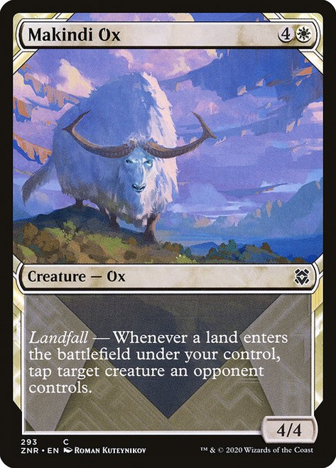 Makindi Ox (ZNR) (Foil) (Showcase) (#293)