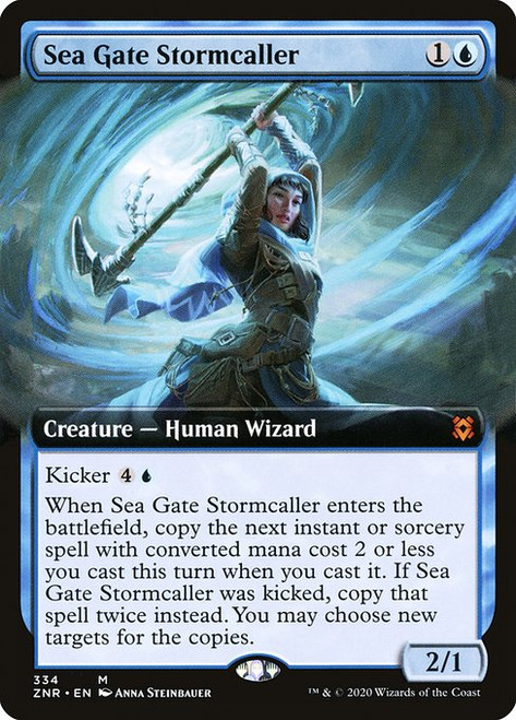 Sea Gate Stormcaller (ZNR) (Foil) (Extended Art) (#334)