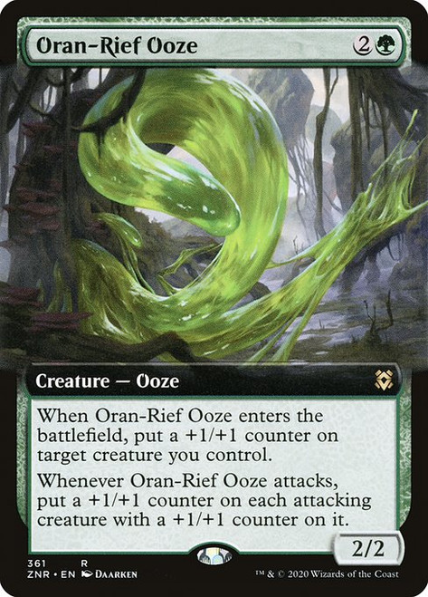 Oran-Rief Ooze (ZNR) (Foil) (Extended Art) (#361)
