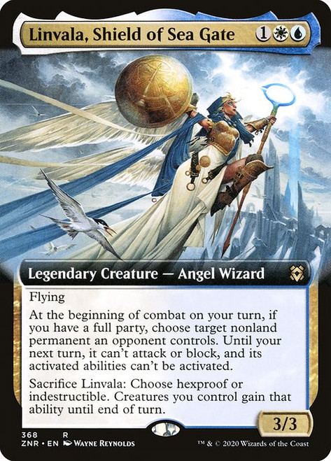 Linvala, Shield of Sea Gate (ZNR) (Foil) (Extended Art) (#368)