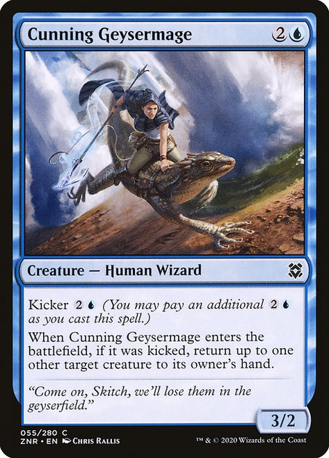 Cunning Geysermage (ZNR) (Foil) (#55)