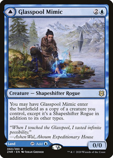 Glasspool Mimic // Glasspool Shore (ZNR) (Foil) (#60)