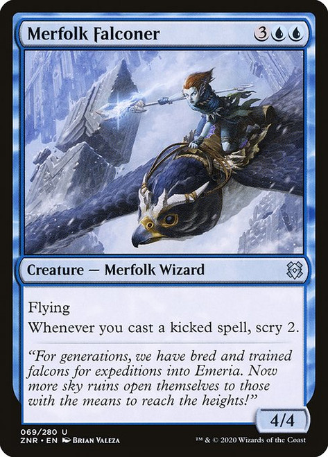 Merfolk Falconer (ZNR) (Foil) (#69)