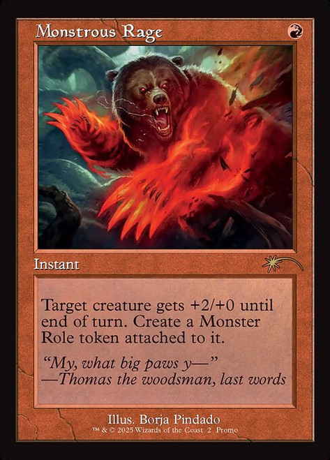 Monstrous Rage (PW25) (Foil) (#9)