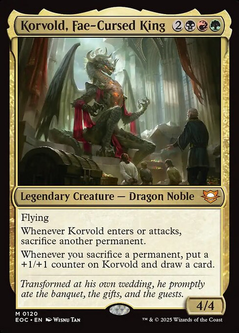 Korvold, Fae-Cursed King (EOC) (Foil) (#120)