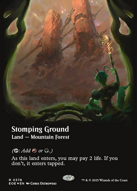 Stomping Ground (EOE) (GalaxyFoil) (Borderless) (#378)