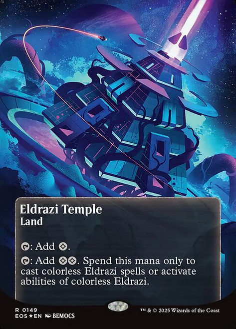 Eldrazi Temple (EOS) (GalaxyFoil) (Borderless) (#149)