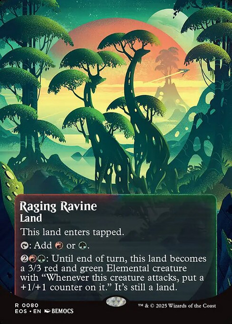 Raging Ravine (EOS) (Foil) (Borderless) (#80)