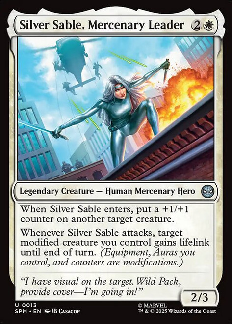 Silver Sable, Mercenary Leader (SPM) (Foil) (#13)
