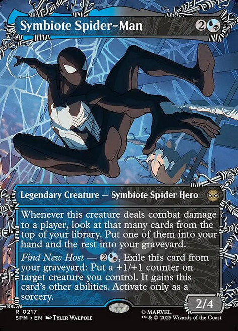 Symbiote Spider-Man (SPM) (Foil) (Borderless) (#217)