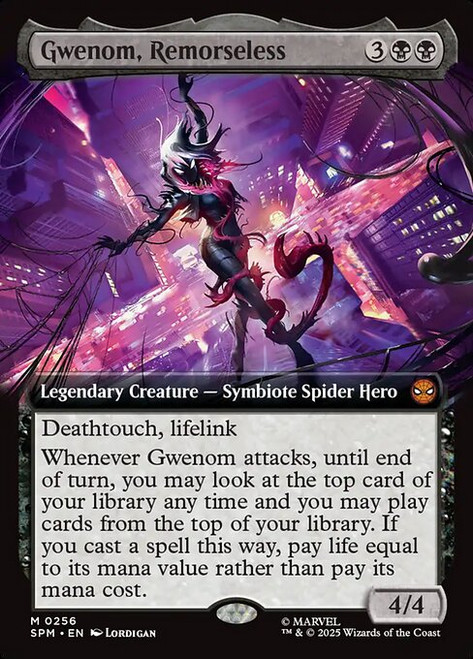 Gwenom, Remorseless (SPM) (Foil) (Extended Art) (#256)