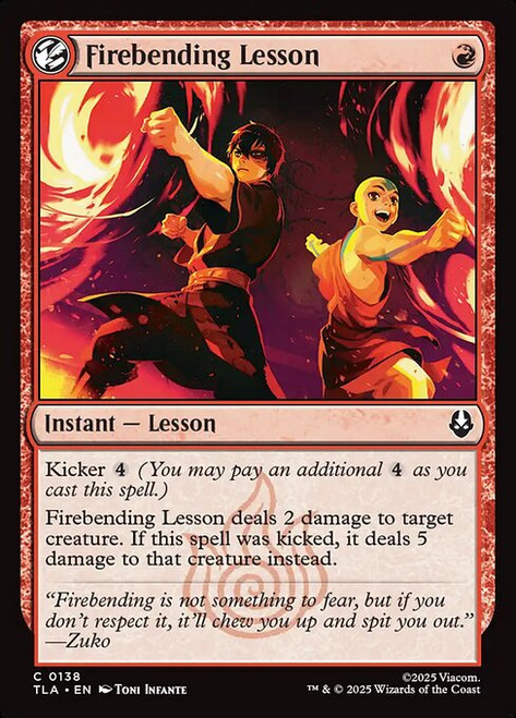 Firebending Lesson (TLA) (Foil) (#138)