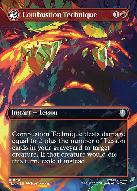 Combustion Technique (TLA) (Foil) (Borderless) (#301)