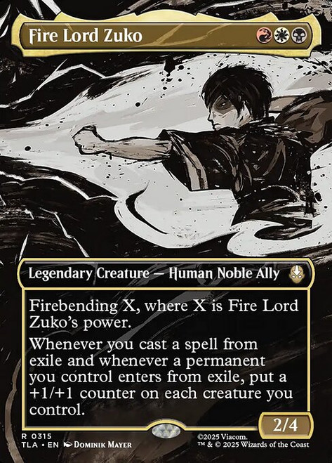 Fire Lord Zuko (TLA) (Neon Ink) (Borderless) (#360) - MTG Pirulo