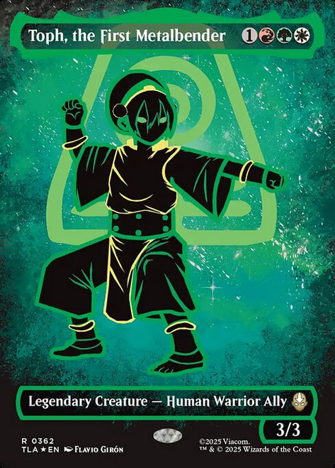 Toph, the First Metalbender (TLA) (Neon Ink) (Borderless) (#362)