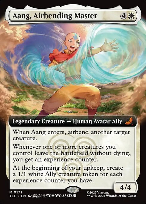 Aang, Airbending Master (TLE) (Foil) (Extended Art) (#171)