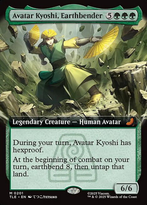 Avatar Kyoshi, Earthbender (TLE) (Foil) (Extended Art) (#201)