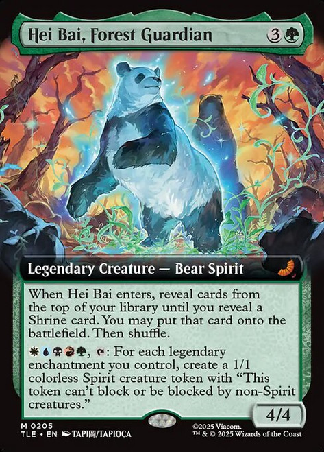 Hei Bai, Forest Guardian (TLE) (Foil) (Extended Art) (#205)