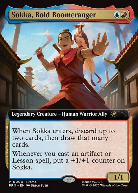Sokka, Bold Boomeranger (PF25) (Foil) (Extended Art) (#18)