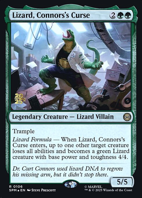 Lizard, Connors's Curse (PSPM) (Foil) (#106s)