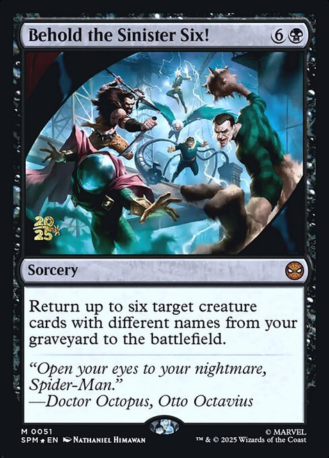 Behold the Sinister Six! (PSPM) (Foil) (#51s)