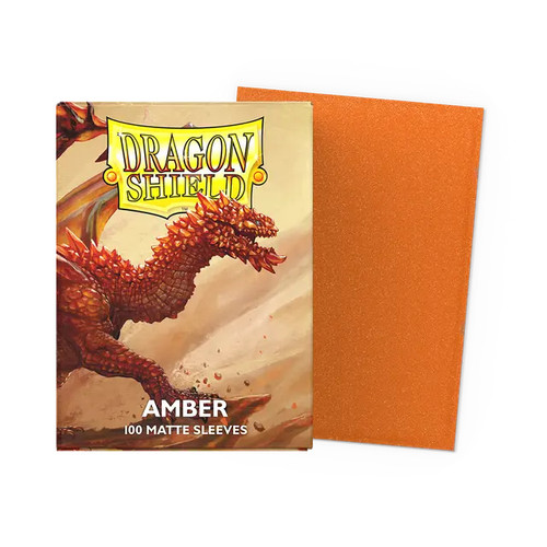 Dragon Shield - Amber - Matte Sleeves - Standard Size
