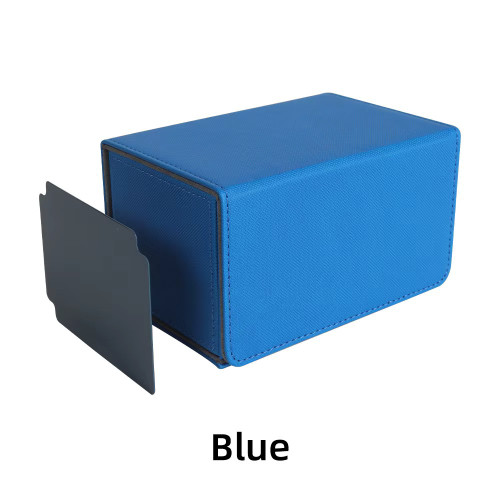 Deckbox con Portadados Magnetico - Azul - Capacidad 100+ cartas (100 con doble folio)