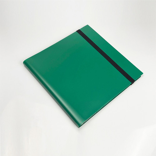 Carpeta Plástico 12 Bolsillos - Verde - Capacidad 480 Cartas