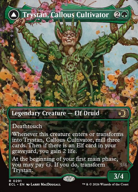 Trystan, Callous Cultivator // Trystan, Penitent Culler (ECL) (Borderless) (#291)
