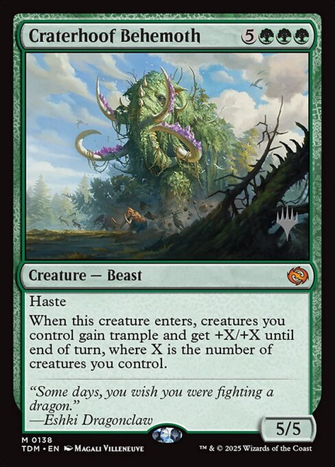 Craterhoof Behemoth (PTDM) (Foil) (#138p)