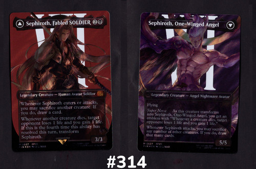 Sephiroth, Fabled SOLDIER // Sephiroth, One-Winged Angel - Surge Foil - Borderless (#314)
