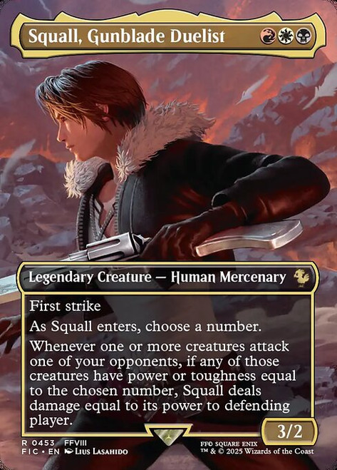 Squall, Gunblade Duelist (FIC) (Borderless) (#453)